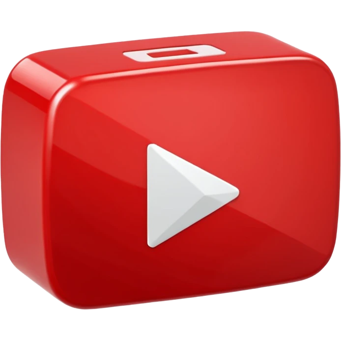 YouTube logo play button emoji