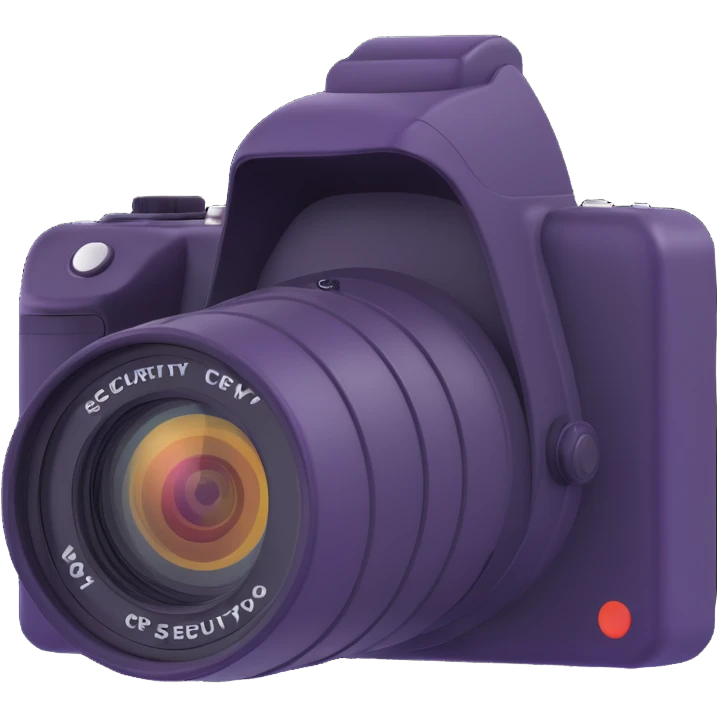 Advanced security systems logo, featuring a camera and a security system icon. emoji