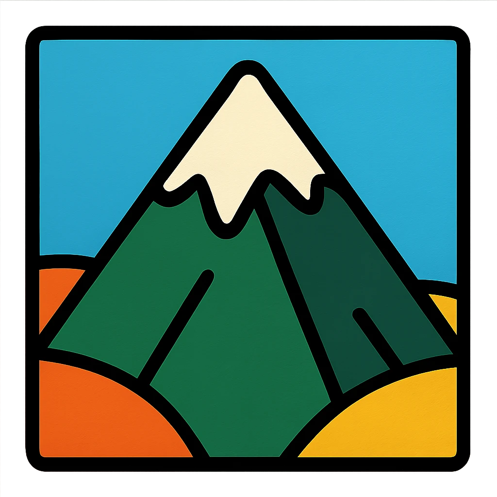 little alchemy style icon
subject: mountain
border: medium-black emoji