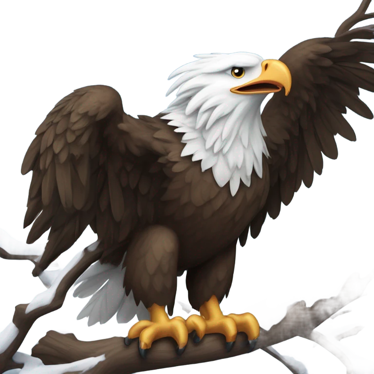 Eagles in the snow emoji