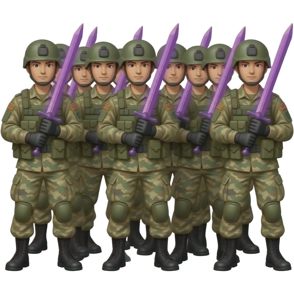 purple sword ARMY emoji