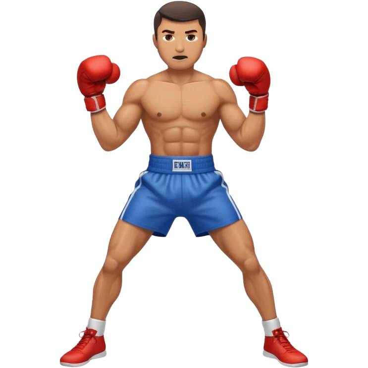guy workout boxing full body emoji