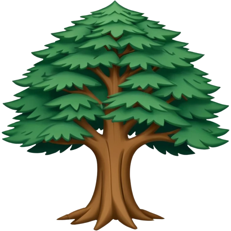 Zeder Baum von der Libanon Flagge  emoji