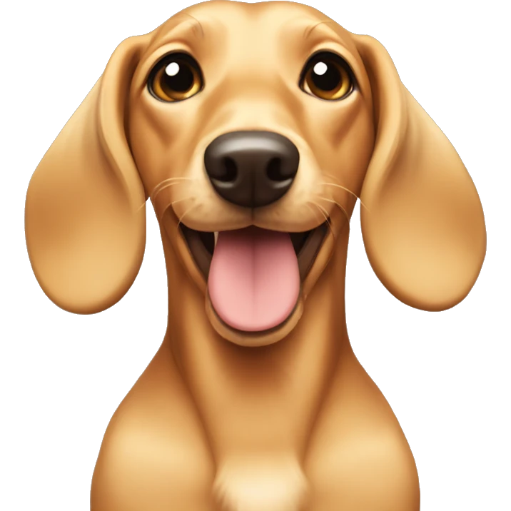 Blond doxie cute emoji