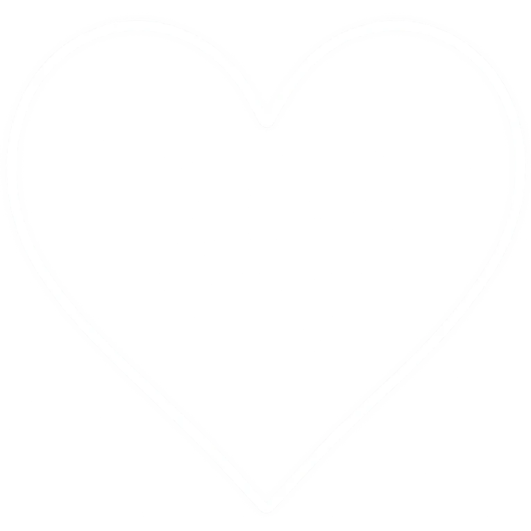heart with a glowing white outline, digital illustration, no background emoji