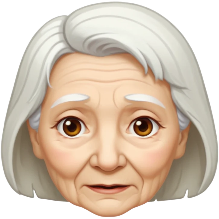 She was an old lady, about 80 years old emoji