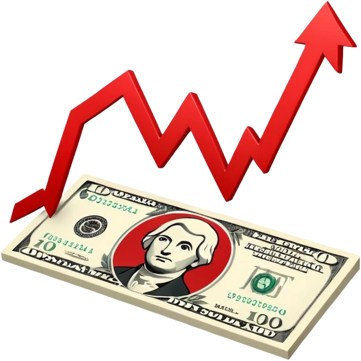 Falling value of the dollar emoji