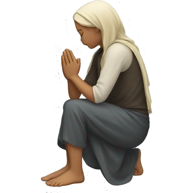knee praying emoji