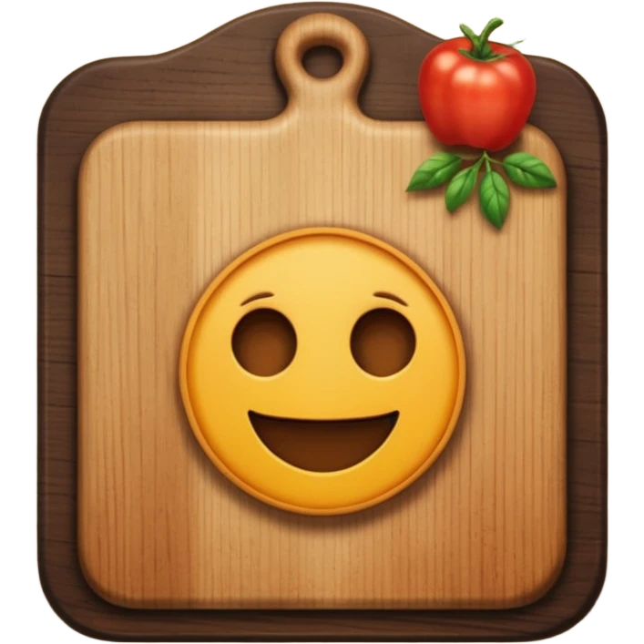 cutting board dark emoji