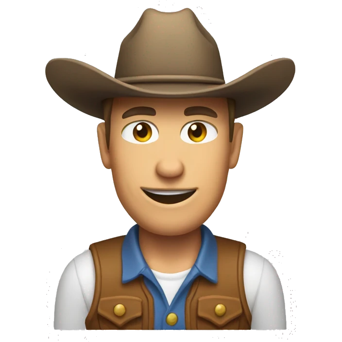 Flexing farmer cowboy emoji