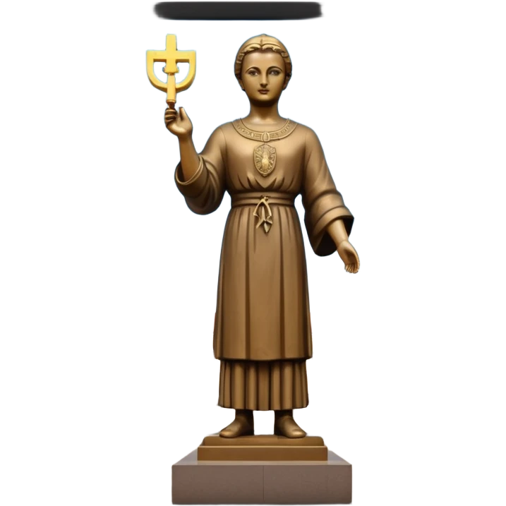 Ukrainian statue on the main square emoji