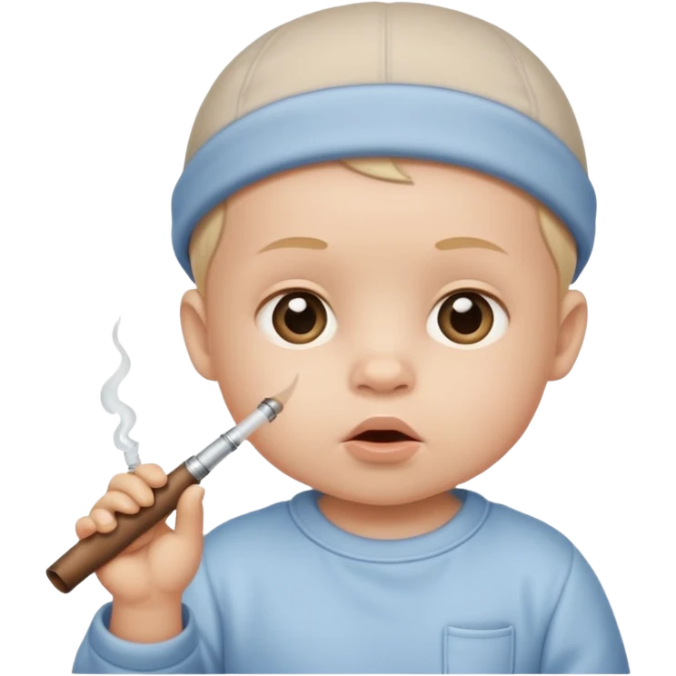 Baby smoking crack cocaine emoji