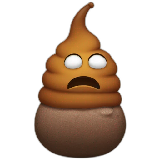 sad poop emoji