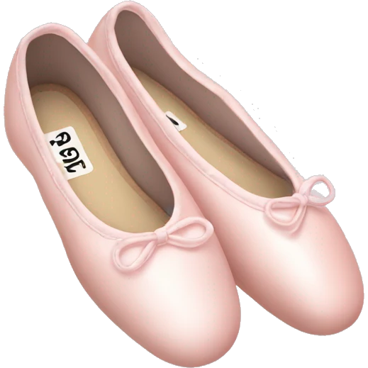Pale pink ballet shoes emoji