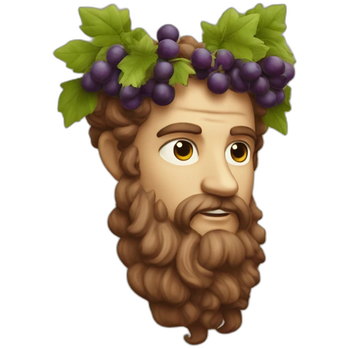Dionysus god of wine emoji