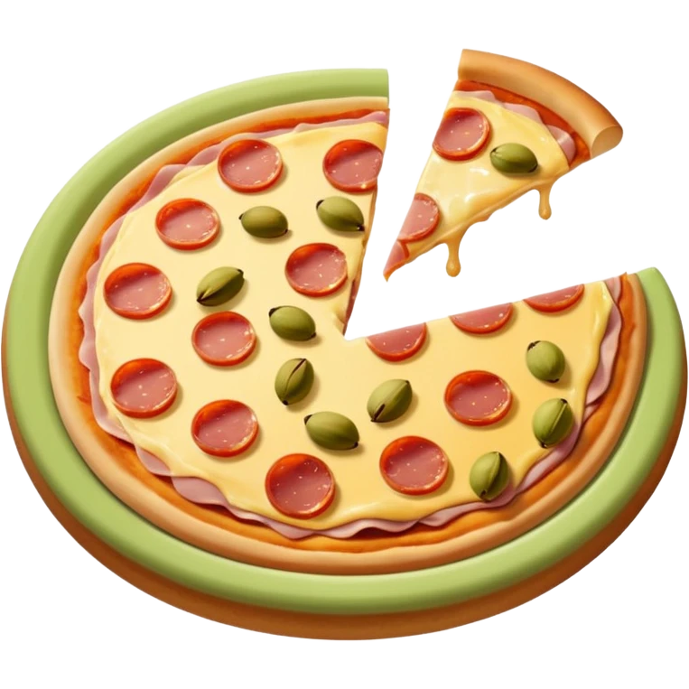 pistachio cream, jambon beurre, pizza emoji