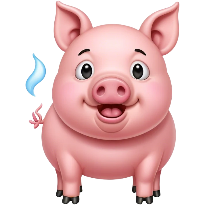 Pig farting  emoji