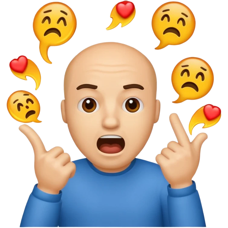 Man yells at text "mopo" emoji