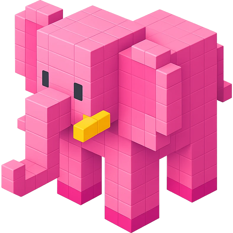 Pink Elephant  emoji
