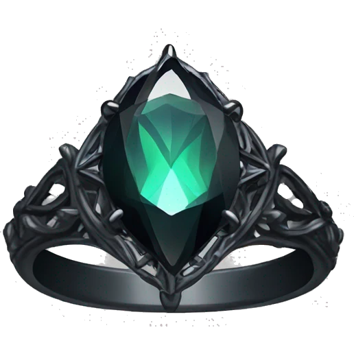 Gothic engagement ring  emoji