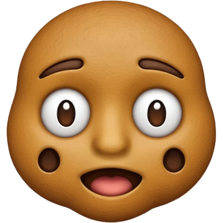 shit emoji with no eyes, nose, mouth emoji