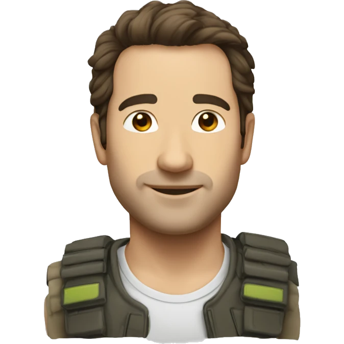 Jonathan le blanc acoter d'un mur blanc emoji