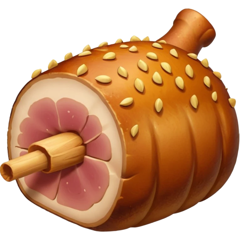 a roasted joint of pork emoji emoji