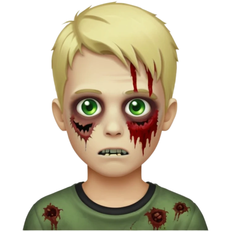 Blonde zombie profile picture boy emoji emoji