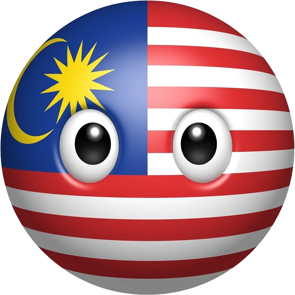 malaysia countryball with white eyes no black emoji