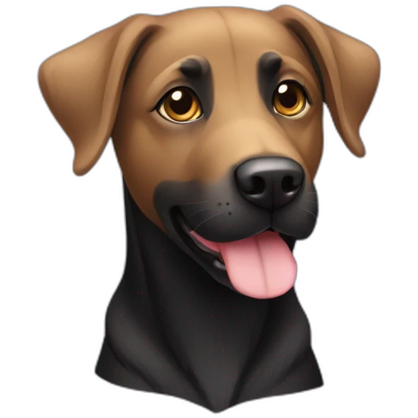black lab shepherd mix emoji
