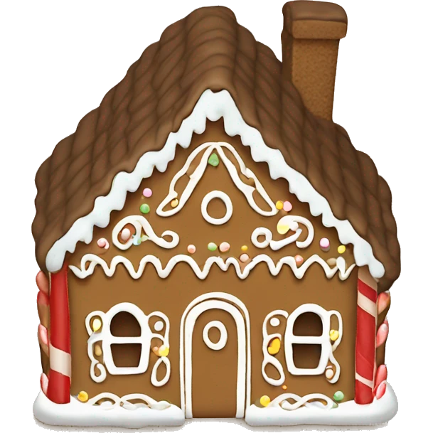 Gingerbread house emoji