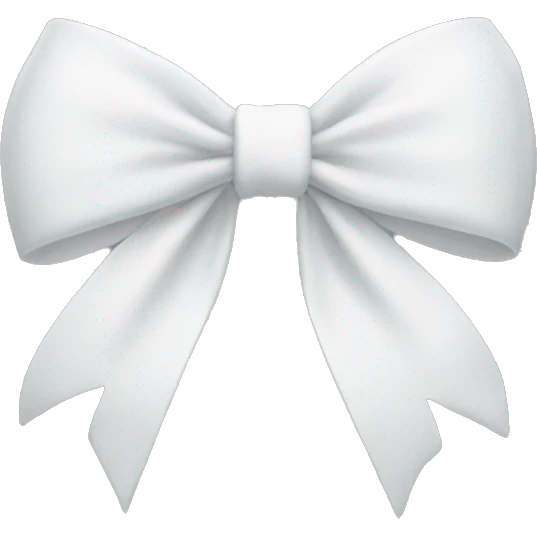 White bow emoji