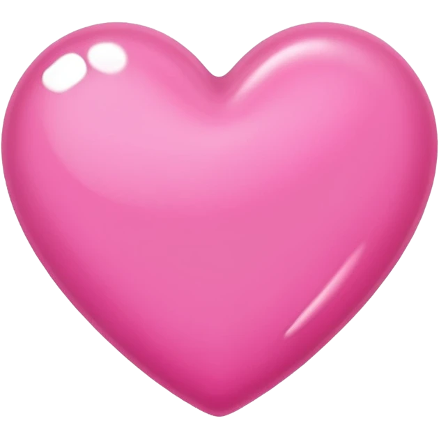 a pink heart with nail paint emoji