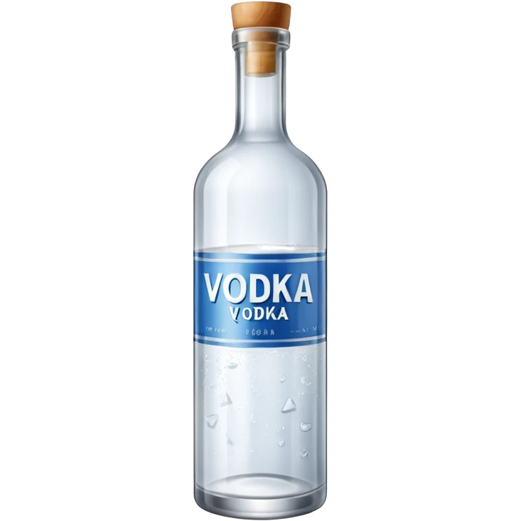 vodka bottle without ice emoji