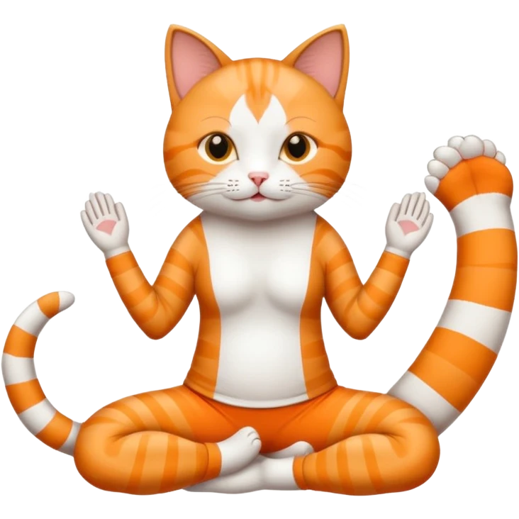 Gato yogin emoji