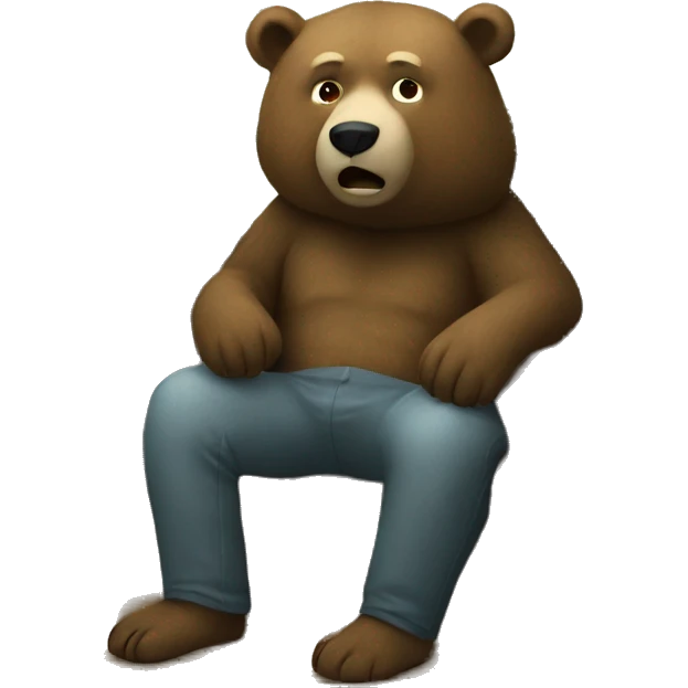 Bear watching tv  emoji