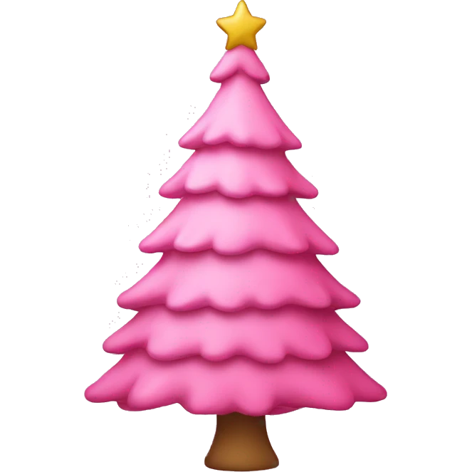 pink christmas tree emoji