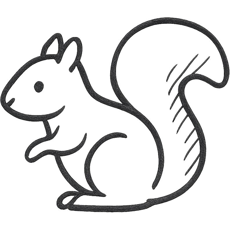 A squirrel emoji