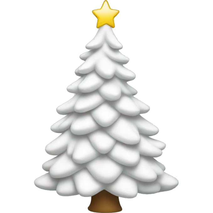 White christmas tree emoji