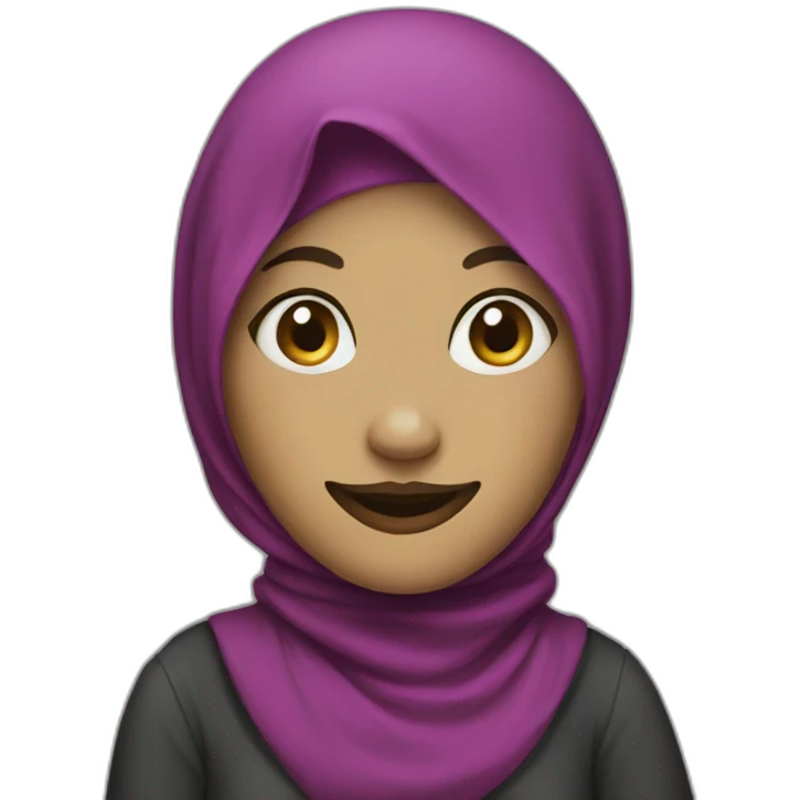 clown in a hijab emoji