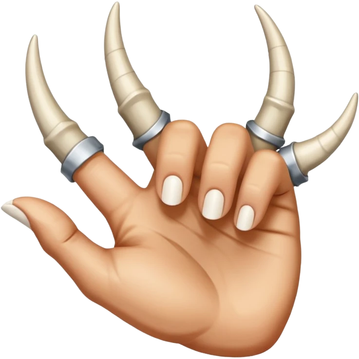 upside-down sign of the horns emoji
