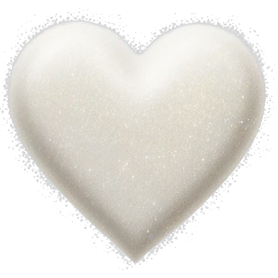 white heart with glitter emoji