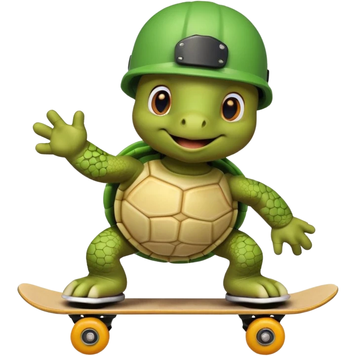 Turtle Skating emoji