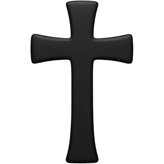 plain black cross emoji