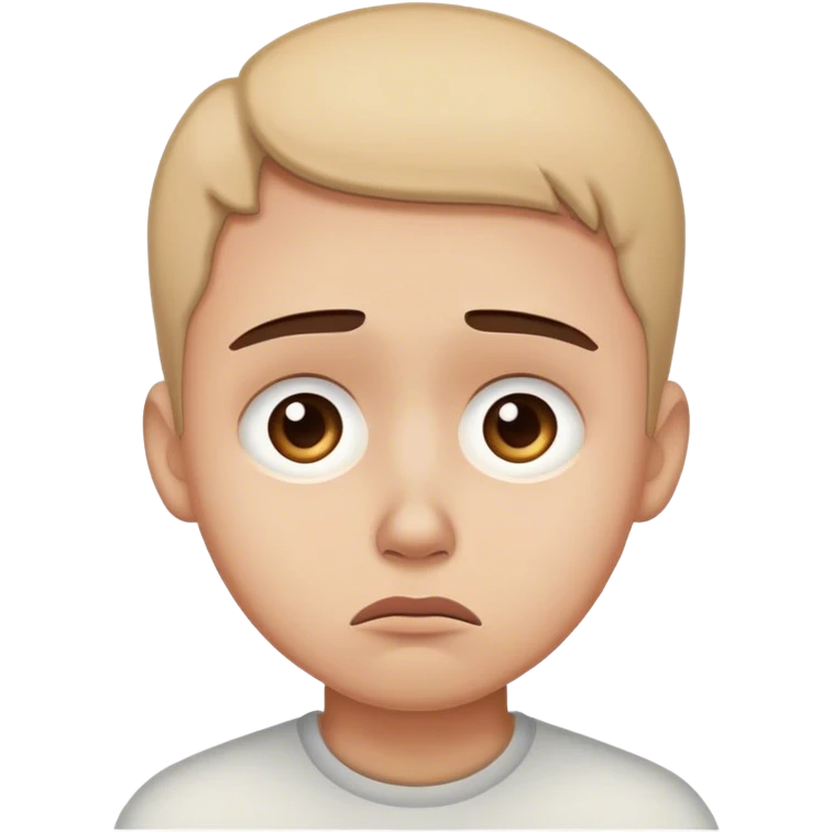 Sad worried emoji
