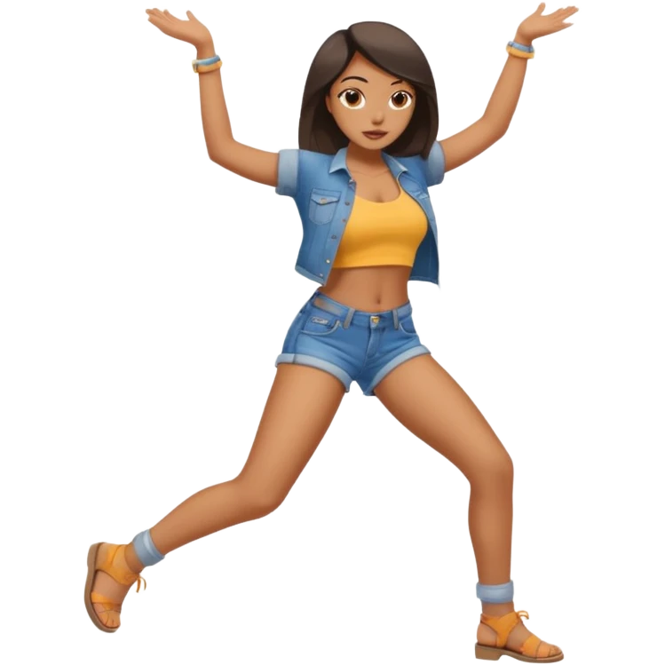 Girl twerking emoji