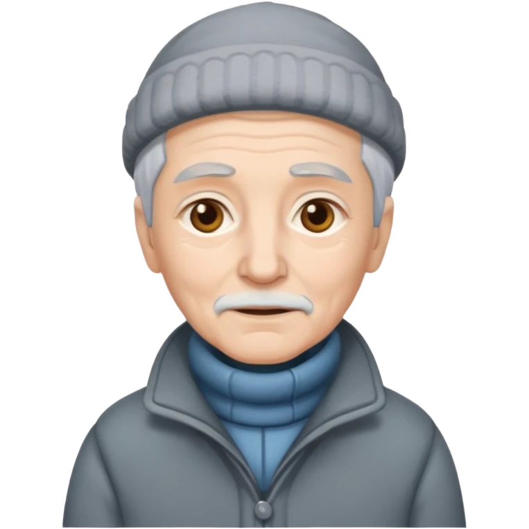 elderly winter emoji