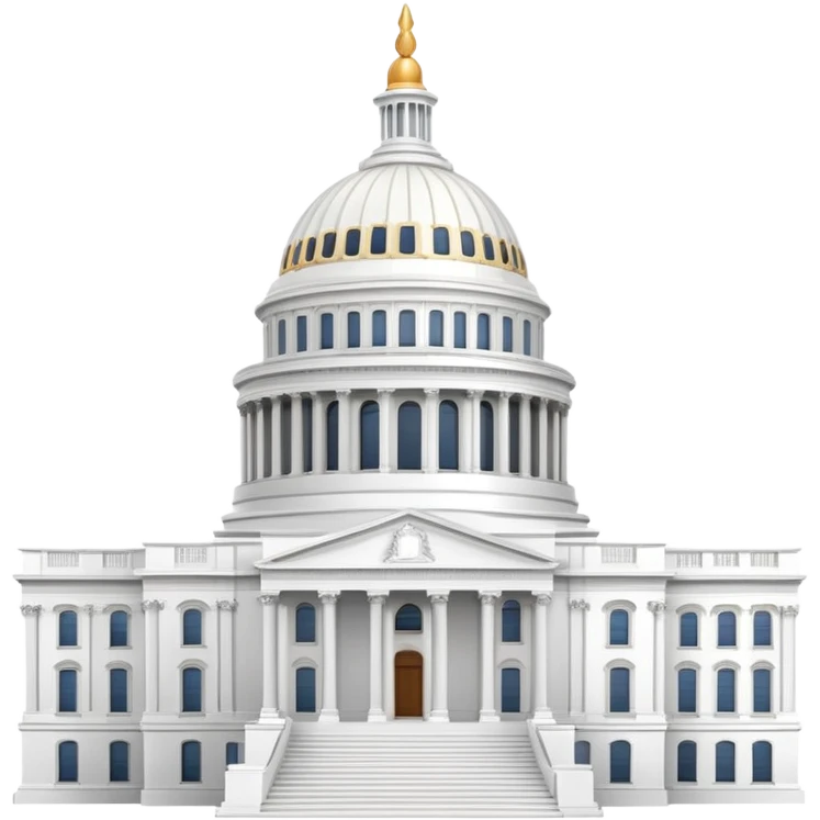 Capitol building with dome emoji