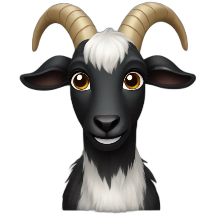 black goat emoji