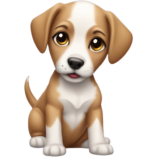 Coquette puppy emoji